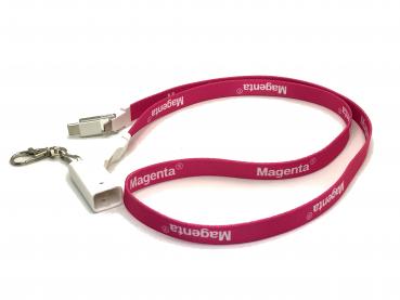 MAGENTA USB-Lanyard